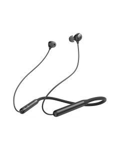 Life U2i Bluetooth Neckband Headphones with 24 H Playtime, 10 mm Drivers, Crystal-Clear Calls with CVC 8.0, USB-C Fast Charging, Foldable & Lightweight Build, IPX5 Waterproof Black